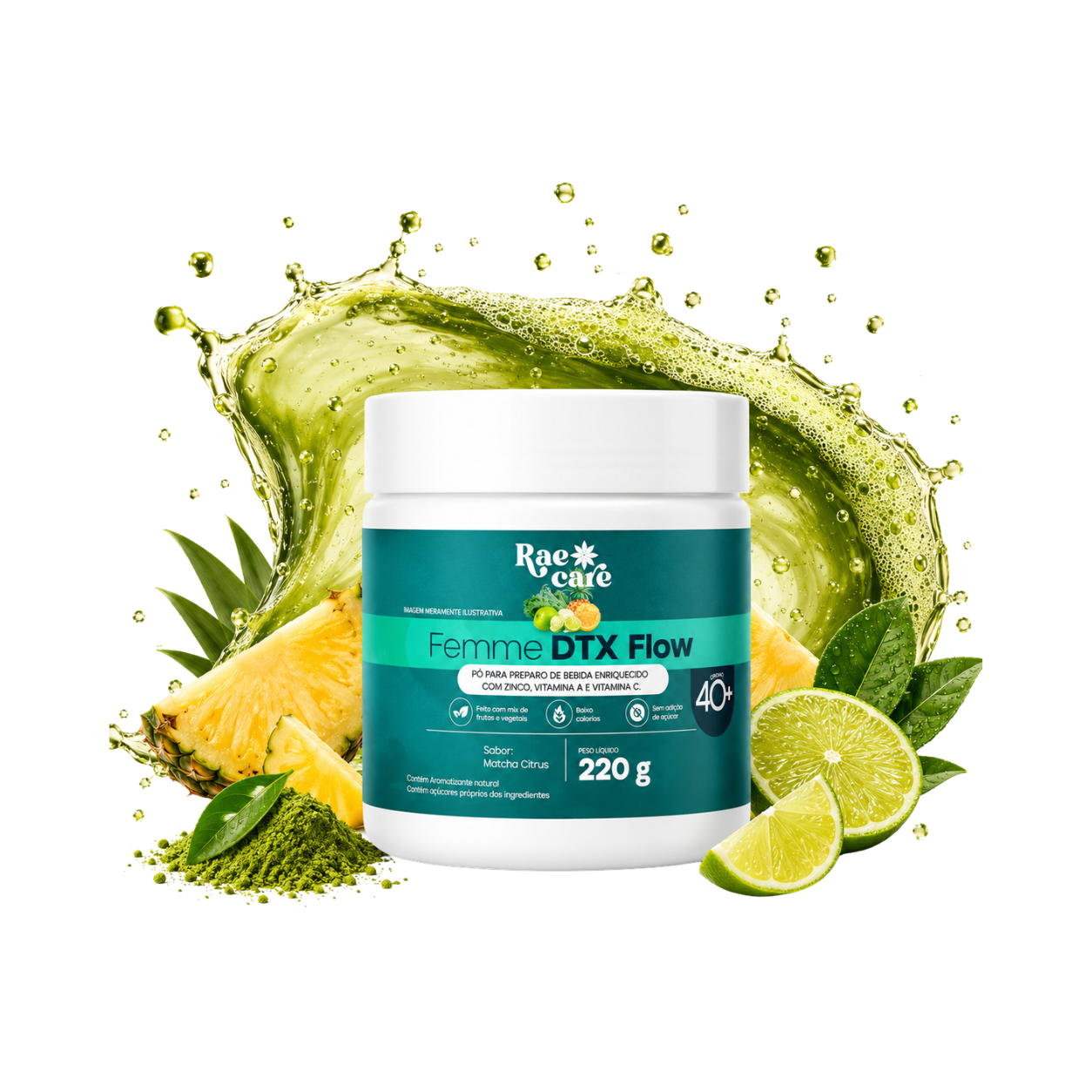 Femme DTx Flow – detox com fibras para leveza e equilíbrio diário